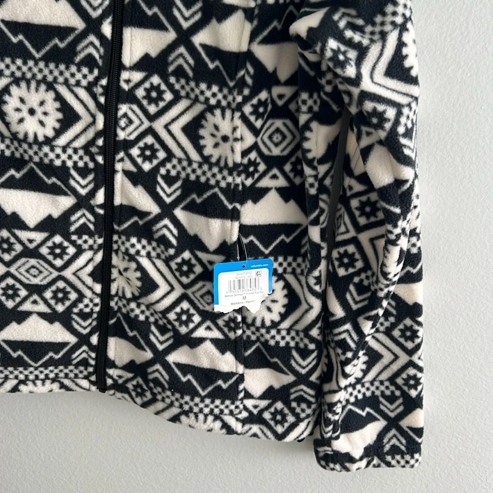 NWT Columbia Women's Benton Springs Printed Full Zip Fleece Jacket